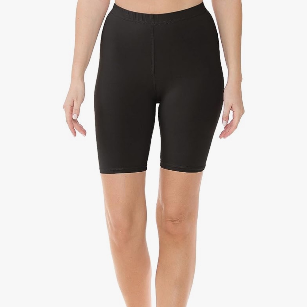 Women’s black biker shorts in size medium